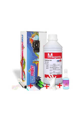 HP 650- HP 651- HP 652 Siyah Kartuş için Dolum Seti 1000 ML