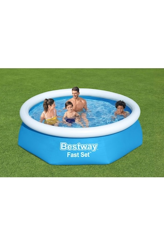 Bestway Büyük Şişme Havuz 2.44 M x 61 CM 57448 Çok Renkli Bestway Büyük Şişme Havuz 2.44 M x 61 CM 57448 Çok Renkli