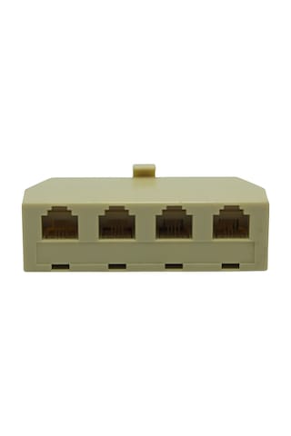 Telefon RJ11 Hat Dağıtıcı 1 Erkek / 4 Dişi
