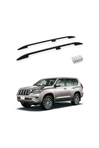 Turtle Toyota Land Cruiser Prado J150 2010-2023 Tavan Çıtası Crown Siyah