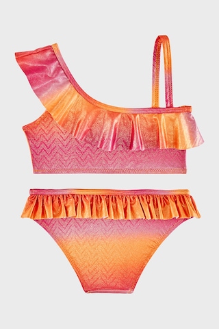 Slipstop Charmiss Junior Tek Omuz Detaylı Hızlı Kuruyan Uv Korumalı Fırfırlı Bikini Kız Çocuk Bikini Sb2614000601 Oranj