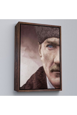 Çerçeveli Mustafa Kemal Atatürk Dekoratif Duvar Tablosu -6166