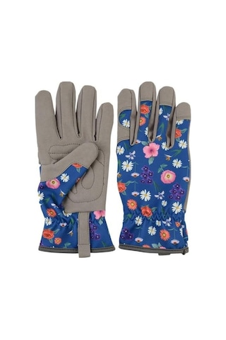 Novahub 1 Çift Bahçe Eldiveni Aşınmaya Dayanıklı Diken Geçirmez Delinmeye Dayanıklı Nefes Alabilen Rahat Fit Çiçek Baskı İş Eldiveni - M