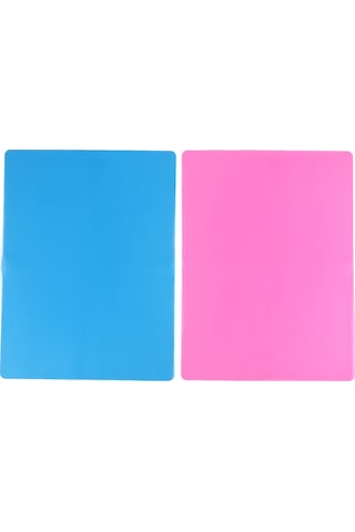 2 Paket A3 Ekstra Büyük Silikon Levha Kalıpları Mat, Mavi Ve Pembe Diğer