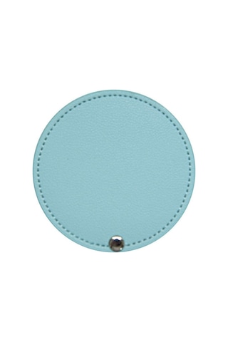 Ultra İnce Makyaj Aynası Yuvarlak Cep Aynası Yeni Kozmetik Ayna Mavi