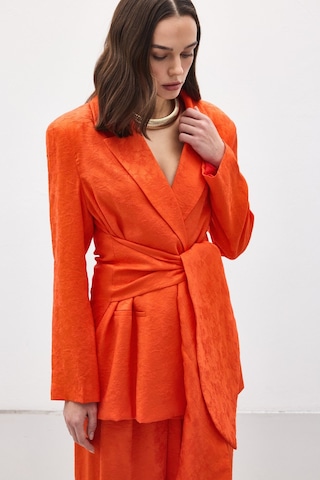 Sateen Freya Ceket - Oranj-137139 Oranj