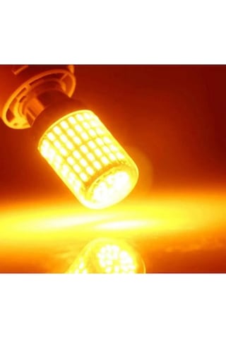 Sinyal Ampulü 144 Led Py21 Turuncu Tak Kullan Ürün Arıza Işığı