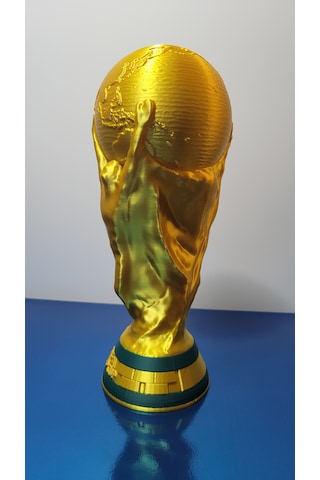 25 Cm Dünya Kupası Futbol Kupası Dekoratif Biblo Altın Renk Ev & Ofis Hediyelik