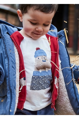 Mayoral Erkek Bebek T-shirt 2070 Krem