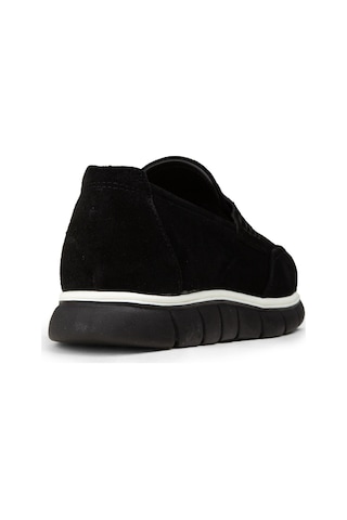 Deery Erkek Hakiki Süet Siyah Loafer Ayakkabı - 02045msyhe01