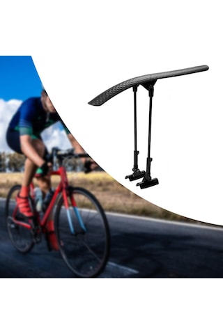 Suntek Yol Bisikleti Çamurluk Aksesuarı Yağmur Seti Bisiklet 40cmx6cmx31cm-ön-çamurluklar Siyah