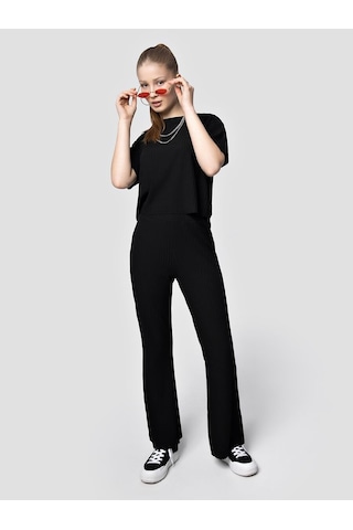 LOFT Regular Fit Kadın Eşofman Altı Lf2032437 Q1.v1 Siyah