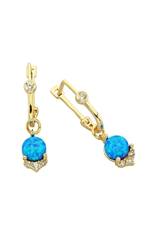 Taşlı Sallantılı Altın Küpe Kp0009 N11.18122