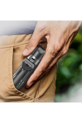 Lenyes Lph110 Uzaktan Kumandalı Çok Fonksiyonlu Sabitleyici Ayrılabilir Tripod Selfie Çubuğu Siyah Siyah