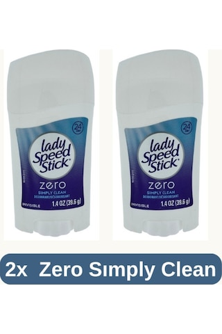 Stick Zero Simply Clean Invisible Deodorant Stick 39.6g- 2 Adet