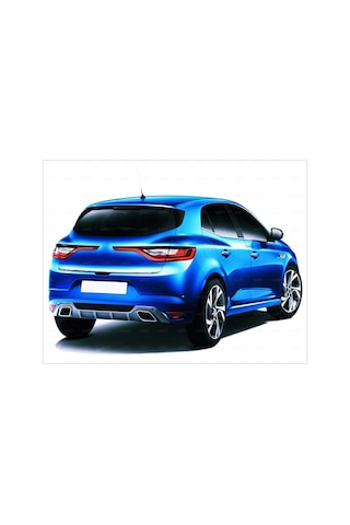 Renault Megane 4 Hb Krom Bagaj Alt Çıta 2015 Üzeri P.Çelik