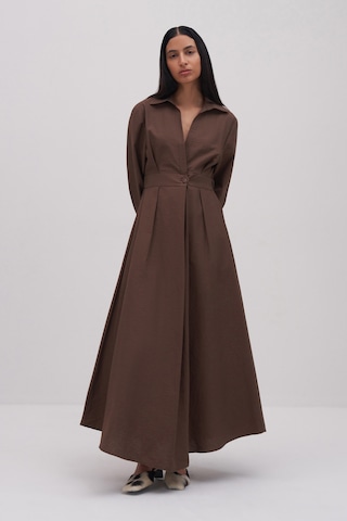 Miha Maxi Elbise Kahverengi