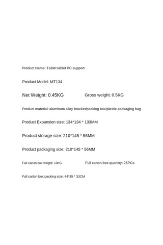 Tongxida Cbtx Mt-134 Ayarlanabilir İpad/huawei/samsung Tablet Standı - Masaüstü Kaymaz Tutucu - Gümüş Gümüş