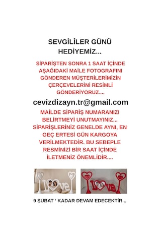 Romantik Masa Dekoru Sevgililer Günü - Yemek Masası Dekoru-hediyelik