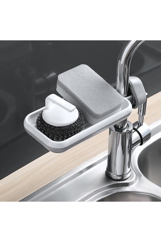 Xiyyadms Küçük Mutfak/banyo Su Arıtıcı Kolu İçin Siyah Abs Materyalli, 360 Derece Döner, Su Akıtma Delikli, Montajsız İki Katlı Depolama Rafı 16-27mm Boru Uyumlu Siyah