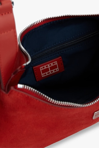 Tommy Hilfiger Tjw Slouchy Suede Shoulder Bag Kadın Kırmızı Çanta - Aw0aw18859