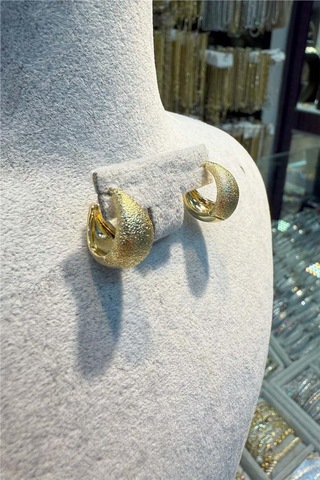 14 K Yeşil Altın Renk Gold Xuping Serisi Küpeler