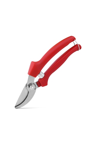 Aslankara Budama Bağ Üzüm Makası Eğri Kırmızı 21 Cm