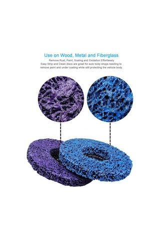 Reedark "4 Inç Açılı Taşlama İçin Mor Çizgili Disk - Pas, Boya Ve Kaynak Temizleme"