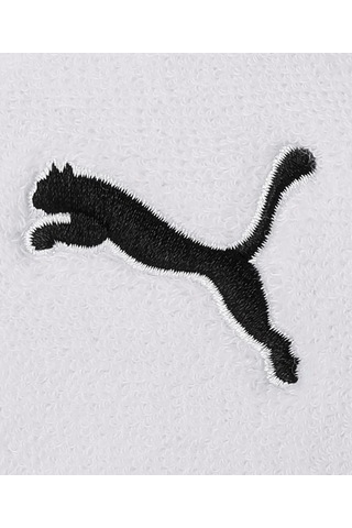 Puma Knitted Cat Wristband Unisex Yetişkin Spor Bilekliği, White-black, Tek Beden Çok Renkli