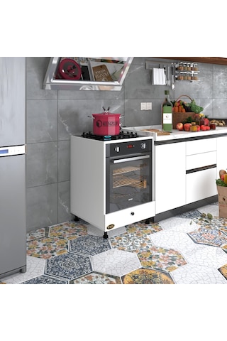Kenzlife Ankastre Modülü Kabini Radon Byz Fırın Ocak Dolabı Kapak