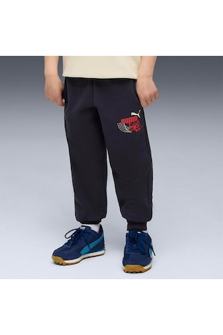 Puma Little Runners Çocuk Siyah Eşofman Altı Siyah