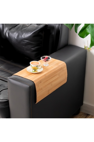 Porsima 220027 Bambu Koltuk Matı Katlanabilir Yan Sehpa