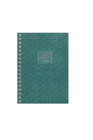 Özkan Deep Note 17x24 Sp. Kareli Defter 100 Yap. Yeşil