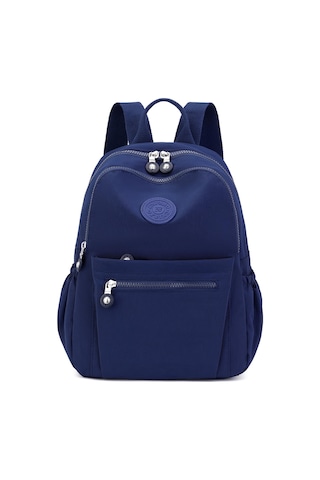 Moveevo Mavi Nilon Çift Çanta - Çift Reşme, Ayarlanabilir Askılar, Günlük Seyahat Ve Hafif Taşıma İçin Çok Amaçlı Sırt Çantası