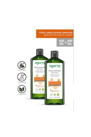 Agarta Ardıç Katranı & Keratin Şampuan 2 x 400 ML