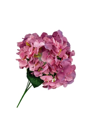 Yapay Çiçek Ortanca Çiçeği Demeti 43 Cm Pembelila