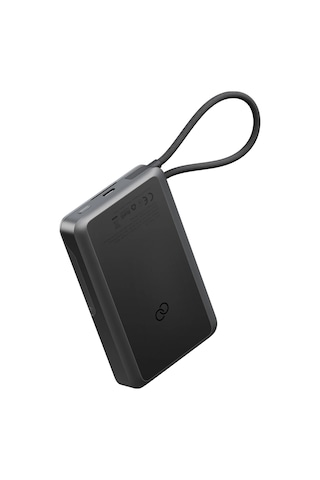 Energea Integra 20s Dijital Göstergeli 10.000 Mah 20w Type-c Dahili Kablolu Manyetik Powerbank - Siyah Siyah