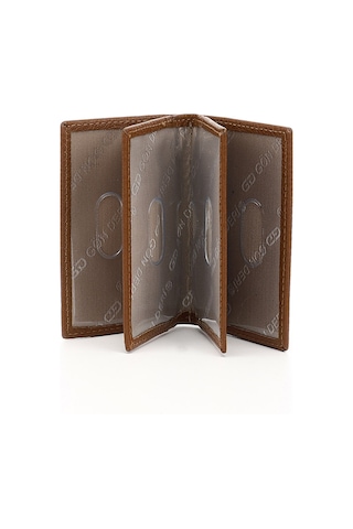 Gönderir Taba Gön Hakiki Deri Unisex Kartlık 06205 Taba