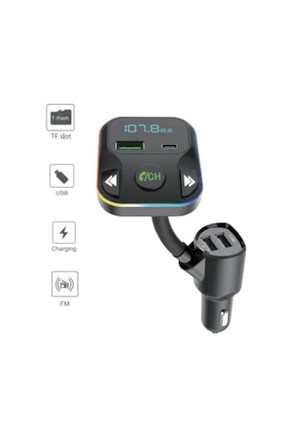 G12 Pd Şarj Özellikli Dijital Göstergeli Bluetooth Fm Transmitter