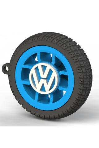 Volkswagen Uyumlu Özel Tasarım Anahtarlık - Premium Hafif Ve Dayanıklı Mavi