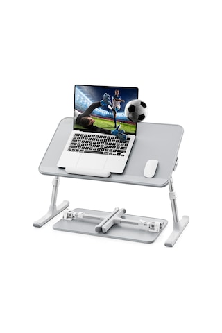 Bix Saiji Al30 Ayarlanabilir Laptop Standı Ergonomik Tasarım 17 İnç Uyumlu Taşınabilir Masa Gri Gri