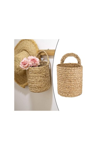 Suntek Magideal Saplı Dokuma Hasır Sepet Veya Stand Düz