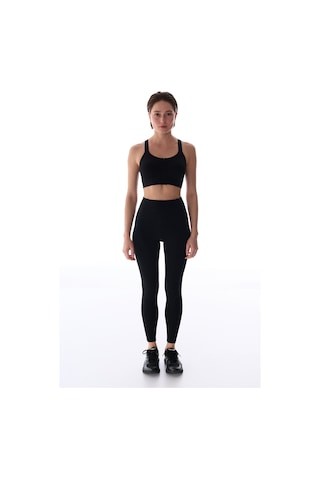 Penti Siyah Power Fermuarlı Front Spor Sütyeni