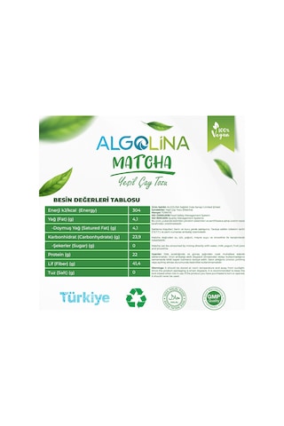 Algolina Matcha Yeşil Çay Tozu 3 x 50 G