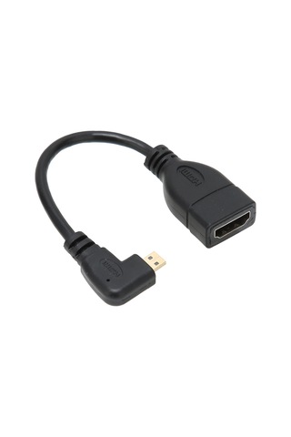 Hd Multimedya Arayüz Adaptör Kablosu Dişi - Erkek Kablo 90 Derece Açı Dönüştürücü