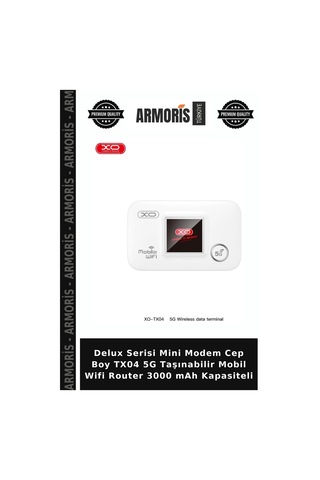 Delux Serisi Mini Modem Cep Boy Tx04 5g Taşınabilir Mobil Wifi Router 3000 Mah Kapasiteli