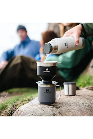 Stanley Brew Pour Over Paslanmaz Çelik Kahve Demleyici Siyah Çok Renkli