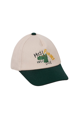 Civil Baby Erkek Bebek Kep Şapka 0-24 Ay Ekru-yeşil A6k81102124s1 Ekru - Yeşil