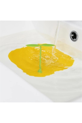 Dekoratif Lavabo Gider Kapatıcı Banyo Küvet Gider Kapatma Banyonuza Estetik Fonksiyonel Sarı Renk