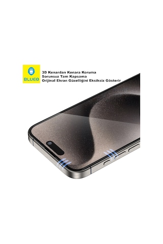 İphone 17 Pro Max Uyumlu Ar 3d Curved Yansıma Önleyici Kavisli Tam Kaplayan Ekran Koruyucu